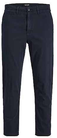 JACK & JONES Men's Jpstace Jjharlow Chino Noos Trousers, Blazer Navy, 34 W/34 L
