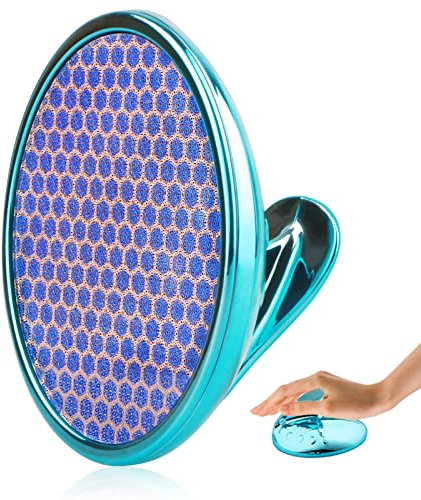 Upgraded Glass Foot File Callus Remover, Portable Handheld Feet Scrubber Dead Skin, Heel Scraper for Shower Foot, Foot Care Soft Foot Tool