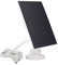 Panneau solaire pour caméras de sécurité, panneau solaire 3 W USB C et micro USB, panneau solaire pour caméra de sécurité à batterie rechargeable, caméra de suivi, étanche avec montage réglable en