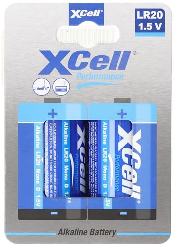 Batterie Alkaline Mono, LR20, D, 61,5x34,2mm, 2er Blister