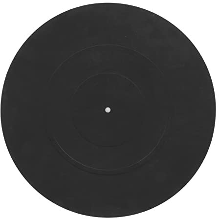 Plattenteller-Auflage, Antistatische Plattenteller-Matte Plattenspieler-Plattenteller-Matten-Gummi Lp-Spieler Verringern Schlag-Silikon-Rekordmatte Professionelle Platter-Slipmat Für Plattenspieler