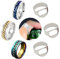 Bier Flaschenöffner Ring 6 Pcs Ring Titanstahl Werkzeug Zum Schnellen Öffnen von Flaschen Bar Party Mini Flaschenöffner Ring Gothic PunkEs Leicht 19/20/21/22mm