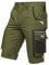 PUMA Workwear Precision X Arbeitsshorts - Kurze Arbeitshose Herren - Robustes, Flexibles Material - Viele Taschen und Reflektoren - Bequeme Passform für Handwerk Gewerbe - Oliv/Schwarz - Gr. 52