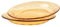BEVIEVER 9 Inch Premium Glass Salad Plates Set, 2 Pack Ambe Glass Plate, Glass Plates for Dinner, Salad, Fruit, Dishwasher Microwave Safe
