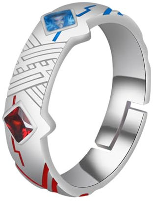 westtrend Anime Darling in der FranXX Ring Zero Two Hiro Cosplay Unisex Einstellbare Paar Ringe