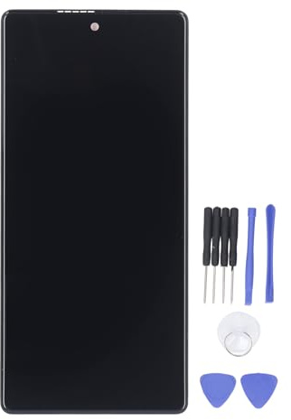 Garsent Bildschirm für Pixel 6A 5G, 6,1-Zoll-Glas-OLED-Display, Touch-Digitizer-LCD-Baugruppe mit Rahmen für Pixel 6A 5G, Reparaturwerkzeugsätze, GX7AS GB62Z G1AZG GB17L