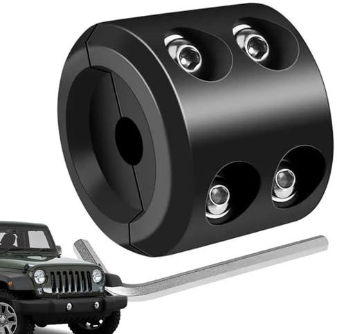 Butée de treuil pour câble – Crochet de treuil UTV Arrêt en caoutchouc pour corde synthétique – Gadgets de modification de voiture, fournitures de treuil, protection crochet de remorquage et câble