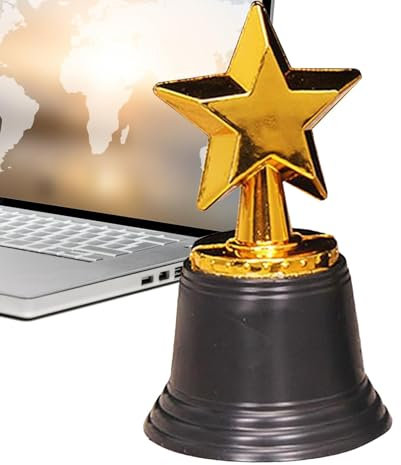 Sterne-Trophäe, Goldstern-Trophäen | Event-Zubehör für Trophäen | Pokal des Preises für Bürodekoration, Star Award Turniergewinner Preis, Schulauszeichnungen für e