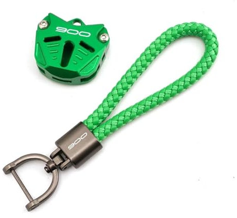 éTui De Protection pour Porte-CléS Coque De Clé De Moto, Porte-clés, Porte-clés, Compatible avec Kawasaki Z900 Z900RS Z900SE Z 900 2017-2024 2025(Green2)