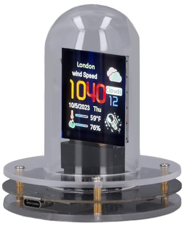 ViaGasaFamido Nixie-Röhrenuhr, Cyberpunk-Dekor, 12/24-Stunden-Display mit Stimmungsvoller Beleuchtung, EIN Retro für Freunde