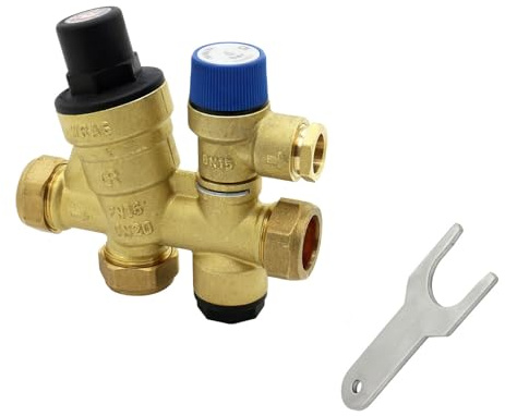 Inlet Control Multibloc Valve Group 22mm, 3/6 Bar, with PRV Service Key