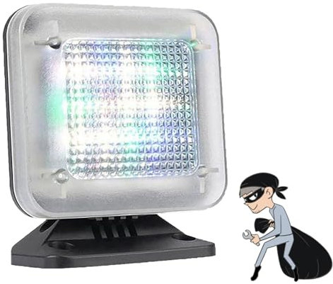 Led Lamp Fake Tv Simulator Light, Fake Tv Simulator, with Light Sensor and Timer, Anti-Burglar Deterrent, for Home Security Burglary Protection,USB