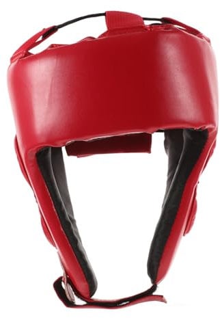 Kisangel Boxhelm Für Taekwondo Verstellbarer Kopfschutz Aus Pu-Material Leicht Und Atmungsaktiv Für Box Und Kampfsporttraining Mit Schwammpolsterung Für Bequemen Schutz