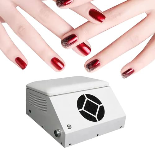 120W Nail Dust Collector with Filter, Polishing Drill Powder Trap Remover, Electric Professional Nails Vacuum Cleaner, Manicure Pedicure Tool, Home Salon Equipment,220V