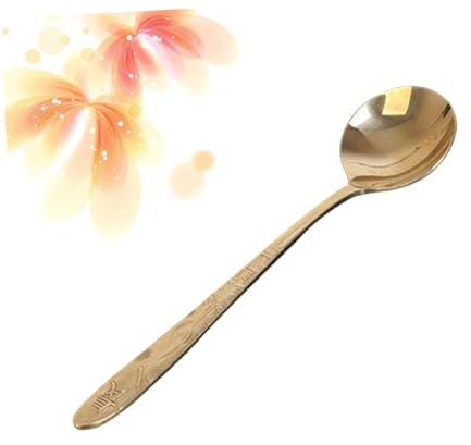 Messing Schöpfkelle mit Langem Griff, Verdickt, Gelb