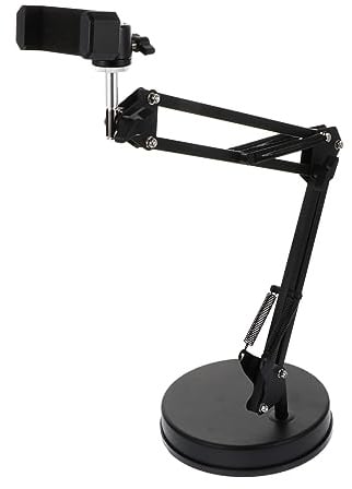 Gadpiparty Desktop-Webcam-Halterung Aus Eisen Scherenarm-blitzlichtständer Mit Drehung Und Neigung Kompatibel Mit Videorecorder Led-leuchten Und Handyhalterungen