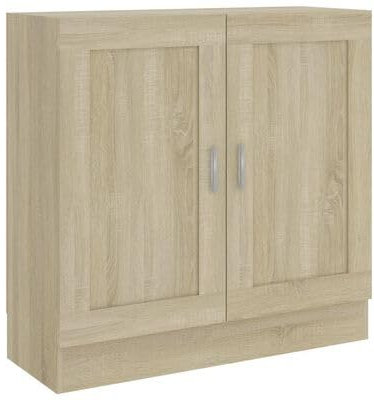 plplaaoo Bücherschrank Sonoma-Eiche 82,5x30,5x80 cm Holzwerkstoff