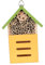 YARNOW Holz-insektenhaus Für Garten Dekoratives Bienenhaus Aus Naturholz Nisthilfe Für Wildbienen Und Schmetterlinge Für Pollinatoren Ihrem Garten