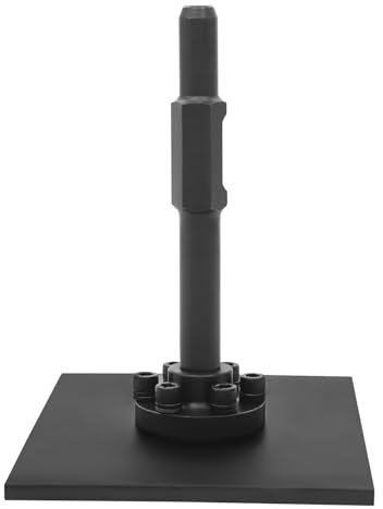 Stampfer aus 40CR Stahl, Handstampfer mit Handgriff, Tragbares, Erd-/Betonstampfer, Bodenstampfer, Verdichter, L*B 26 * 20.5cm, Schwarz