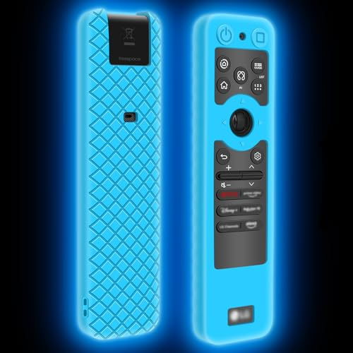 Silicone Case for LG MR25GA Remote Control [Anti-Slip] Protective Cover for MR25GA Magic Remote Compatible with 2025 LG OLED Smart TV Series Remote (Glow Blue)