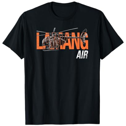 Grey Distressed Fly Lamang Air Helicopter Gamer Warfare Zone T-Shirt