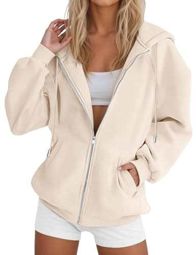Hoodies For Women UK Oversized Hoodie Zip Up Sweatshirts Trendy Casual Loose Long Sleeve Crewneck Pullover Comfy Fall Winter Cloth Fashion Ladies Outfit