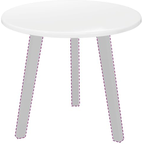 vidaXL Table Top High gloss white Ø 50 x 1.5 cm Engineered Wood, Round, Modern Table Top, Durable Indoor, Minimalist Design Wood, Custom Surfaces for Contemporary Furniture