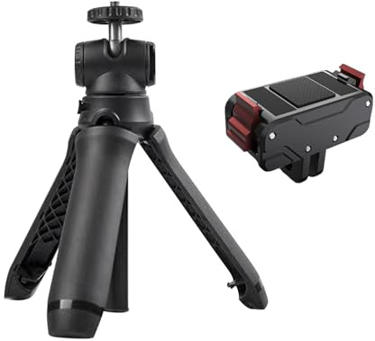 Andoer Trépied extensible pour appareil photo - Pliable - Avec tête sphérique à 360° - Avec support magnétique pour appareil photo - Compatible avec Action 5 Pro/4/3