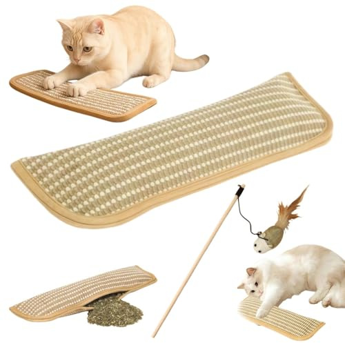 Yagerod Katzenliebe - Dual-Use Katzenminze Kissen für Spiel und, Katzenspielzeug Weihnachten, Zwei in Eins Katzenminze Spielzeug, Beruhigendes Katzengras, Stressabbau(28.5 x 8.5 cm)