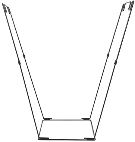 WGFOIP Support de Sac Poubelle Extérieur en Métal Robuste, Cadre de Support de Sac Poubelle de Grande capacité pour Pique-nique en Camping, Fer, 27,56x12,6x30,31 Pouces