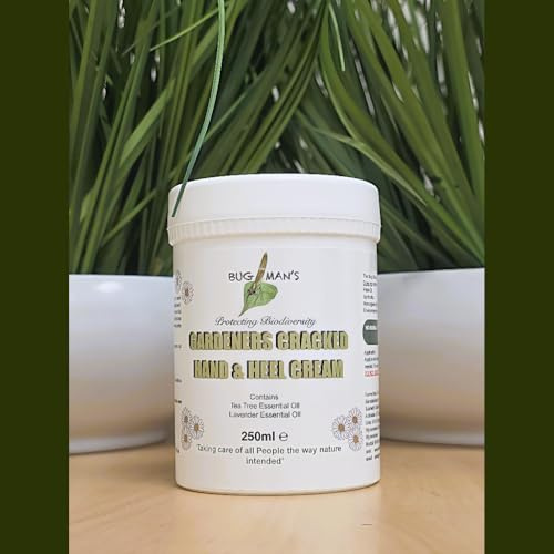 The Bug Man's Gardeners Cracked Hand & Heel Cream, Tea Tree & Lavender Essential Oil, 250ml
