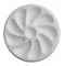 A.K TRADING Lot de 4 Assiette HUITRE POLYPRO Blanche 9 Places Code 9531