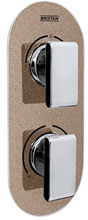 Bristan mpiv2 shcdiv CR Radiance Metallic Pivot 2 verdeckte Dual Control Ventil und Umsteller, chrom/kupfer