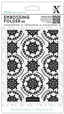 Xcut A6 Embossing Folder Ornate Foliage, DIY Arts & Craft Accessories, Card Making Supplies, Embossing Decoration, Scoring Supplies & Crafting Tool Accessories, Scrapbooking, Embossing Ink Pads