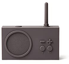 Lexon TYKHO 3 Radio FM + Enceinte Bluetooth Gris Chaud Taupe LA119G9