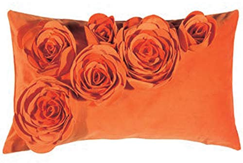 PAD - Kissenhülle - Kissen - Kissenbezug - FLORAL - Orange - Polyester - 30 x 50 cm