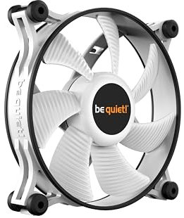 be quiet! Shadow Wings 2 120mm PWM White fan, high maximum speed, low minimum speed, optimised fan frame, exceptionally high air pressure, quiet operation, rifle bearing, BL089