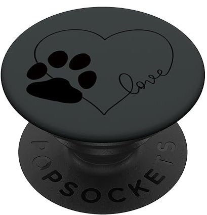PopSocket PopGrip: Liebes-Hunde-niedlicher Entwurf Ausziehbarer Sockel und Griff für Handys/Tablets mit Tauschbarem Top
