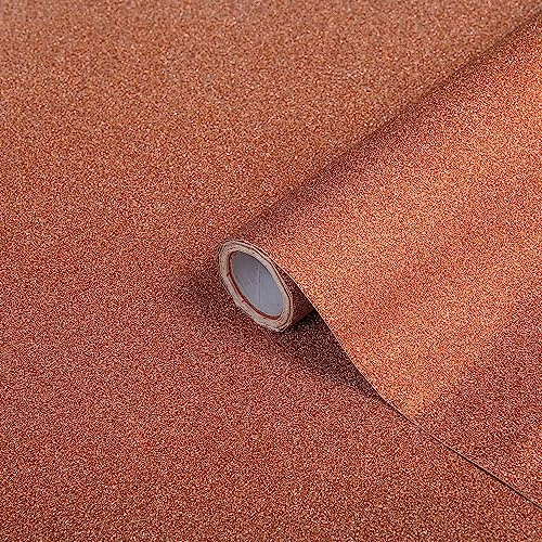 d-c-fix vinyl wrap Copper glitter 67,5 cm x 2 m - sticky back plastic roll for furniture, kitchen & cupboards - contact paper sticker self adhesive film