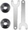 Yardwe 4Pcs Angle Spanner Wrench Flange Nut Compatible with Dewalt Parts 125mm