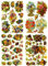 Glanzbilder Stiefmütterchen Blumen Motiv Set aus 4 verschiedenen Oblaten Papierbögen zum Basteln und Verzieren