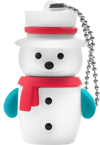 BorlterClamp Süßer USB-Stick Weihnachtsschneemann Stil 32GB Neujahr Weihnachten Geschenke Neuheit Speicherstick USB-Flash-Laufwerk