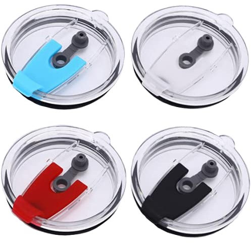 LAPXSNZD 30oz Tumbler Lids Cover Replacement 4 Pack Spill proof Splash Resistant Travel Mug Lid Fits for 30oz YETI Rambler