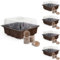 5X Kit de bacs de Culture avec 60 Plaquettes de Coco gonflantes - Mini-Serre d'intérieur pour la pré-Culture d'herbes, de légumes et de Fleurs