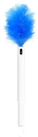 SANON Plumero Electrico, Plumero Atrapapolvo, Plumero, Plumero Telescopico Extensible, Plumero Eléctrico Plumero Extensible, Cepillo de Limpieza Lavable para Limpieza de Muebles de Coche
