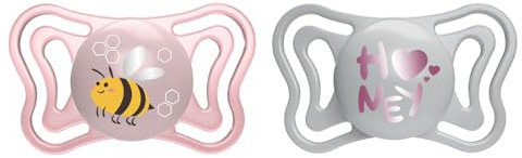 Chicco PhysioForma Light, Succhietto in Silicone 2-6 Mesi, Ciuccio Bimba con Tettarella in Silicone, Leggero e Traspirante, Forma Ergonomica, Supporta il Corretto Sviluppo della Bocca, Rosa, 2 pezzi