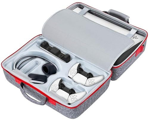 yantralay Custodia da trasporto per console PS5 Gamepad Controller cuffie VR borsa da viaggio per PlayStation 5 accessori [videogioco], grigio, Zaini