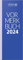 BRUNNEN Tageskalender Modell 784 2024 1 Seite = 2 Tage Blattgröße 10,8 x 29,7 cm blau