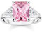 THOMAS SABO Damen Ring mit pinken und weißen Steinen Silber 925 Sterlingsilber TR2362-051-9