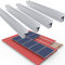 Photovoltaik Schiene 1150mm, 4PCS Aluprofil Solar Ziegeldach/Blechdach/Bitumendach/Metalldach Montage Set 1 Module Befestigung Montageschiene PV-Anlage,Systemprofil für Solarpanel